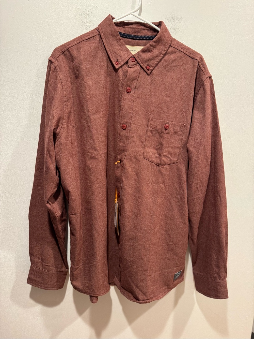 Weatherproof Men's Rust Button-Down Shirt